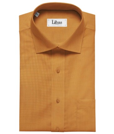 Solino Tangerine Orange 100% Giza Cotton Oxford Shirt Fabric (1.60 M)