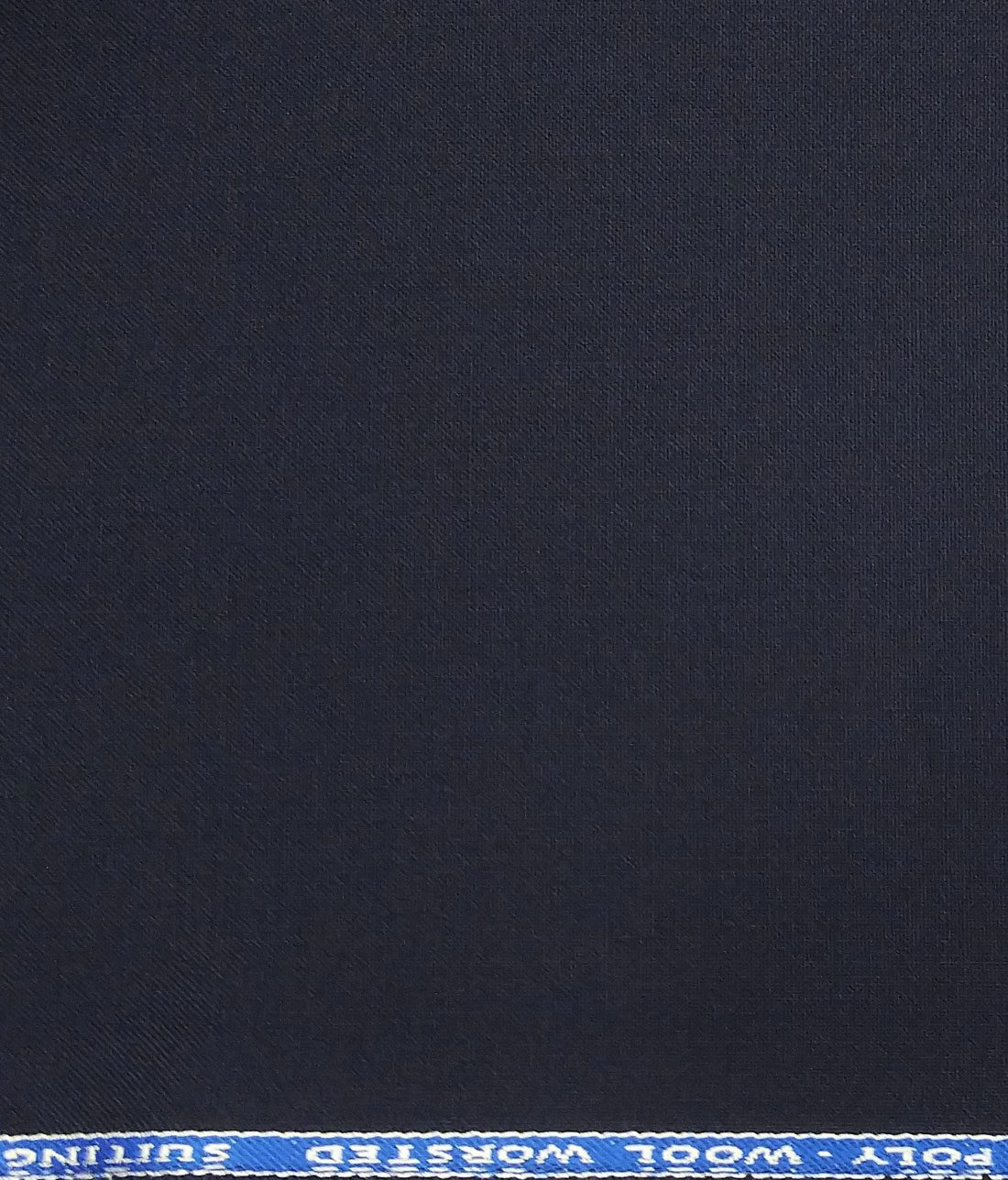 J.Hampstead by Siyaram's Dark Navy Blue Solid Matty 30% Wool  Unstitched Fabric (1.25 Mtr) For Trouser