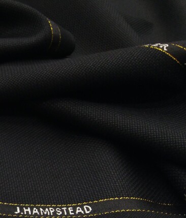J.Hampstead Men's Wool Self Design Super 90's Unstitched Suiting Fabric  (Light Grey) – Darzee