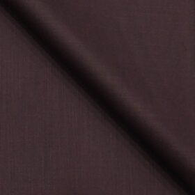 Mark & Peanni Wine Purple Solid Terry Rayon Unstitched Fabric (1.25 Mtr) For Trouser