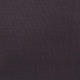 Raymond Dark Purple Self Checks Poly Viscose Unstitched Fabric (1.25 Mtr) For Trouser