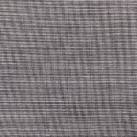 Raymond Light Silver Grey Structured Poly Viscose Unstitched Fabric (1.25 Mtr) For Trouser