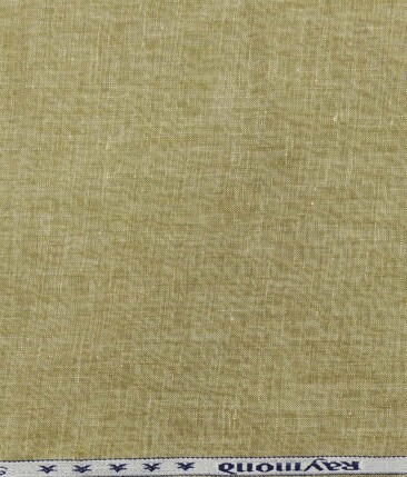 Raymond Sand Castle Beige 100% Pure Linen Self Design Premium Unstitched Trouser Fabric (1.30 M)