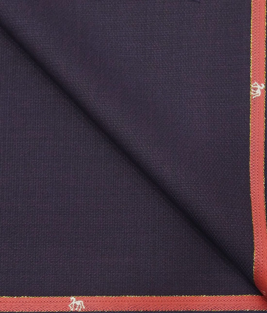Cadini Italy by Siyaram's Dark Wine Self Structured Super 90's 20% Merino Wool  Unstitched Trouser Fabric (1.25 Mtr)