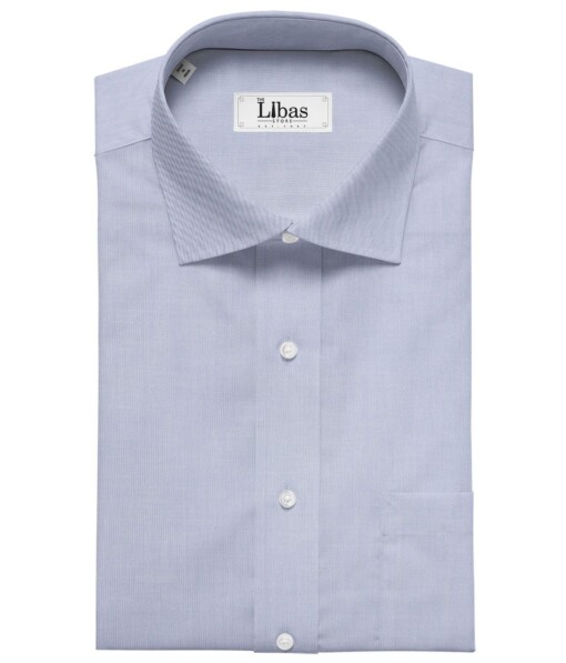 Tessitura Monti Sky Blue 100% Giza Cotton Pin Point Oxford Shirt Fabric (1.60 M)