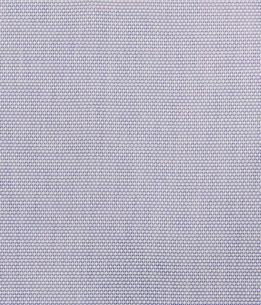 Monza White & Blue 100% Premium Cotton Structured Shirt Fabric (1.60 M)