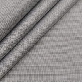 Nemesis Light Grey 100% Egyptian Giza Cotton Self Design Shirt Fabric (1.60 M)