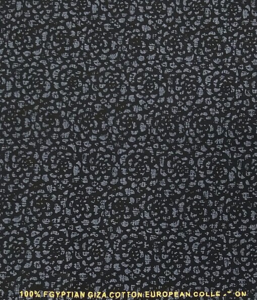 Nemesis Black 100% Egyptian Giza Cotton Printed Shirt Fabric (1.60 M)
