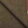 OCM Brown Self Structured 100% Pure Merino Wool Tweed Jacketing & Blazer Fabric (Unstitched - 2 Mtr)