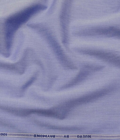 Raymond Indigo Blue 100% Premium Cotton Pin Point Oxford Solid Shirt Fabric (1.60 M)