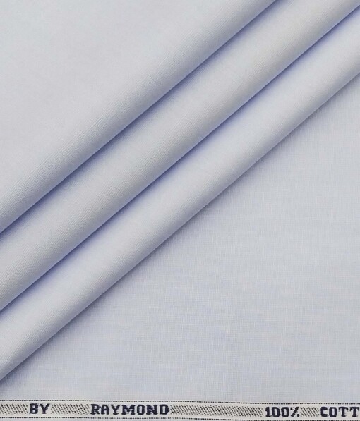Raymond Light Sky Blue 100% Cotton Fil-a-Fil Solid Shirt Fabric (1.60 M)