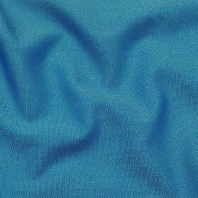 Raymond Cerulean Blue 100% Premium Cotton Structured Shirt Fabric (1.60 M)