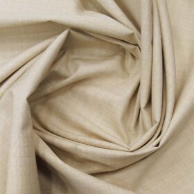 Raymond Beige 100% Egyptian Giza Cotton Self Design Shirt Fabric (1.60 M)