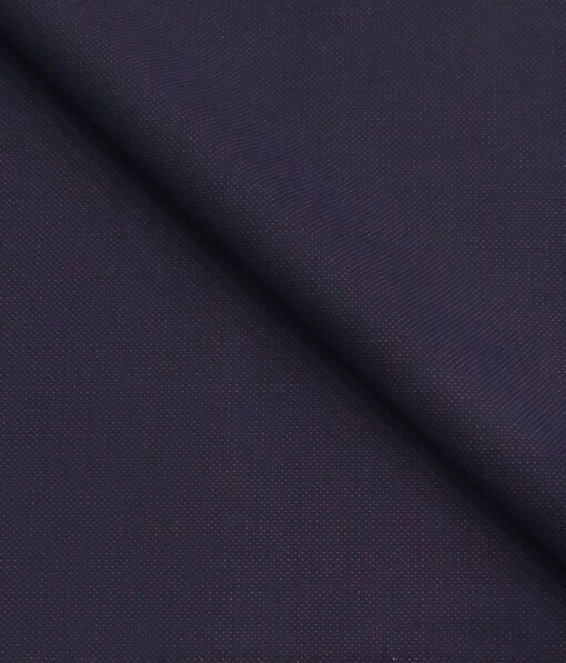 Augustus Dark Purple Structured Unstitched Terry Rayon Suiting Fabric