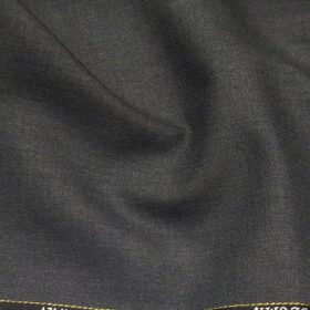 Cadini Italy by Siyaram's 60% Merino Wool Super 140's Medium Worsted Grey Self Design Unstitched Exotic Suit Fabric (3.25 Meter)