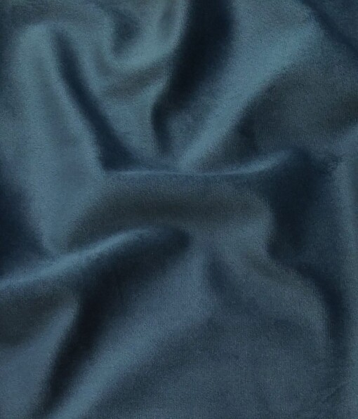 Don & Julio Cade Blue Unstitched Velvet Blazer or Bandhgala Fabric