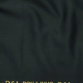 Don & Julio Pine Green Solid Satin Weave Terry Rayon Suiting Fabric