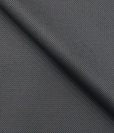 Don & Julio Grey Royal Oxford Structure Unstitched Terry Rayon Suiting Fabric