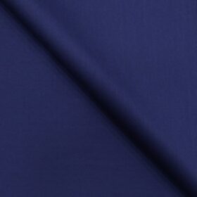 Don & Julio Royal Blue Solid Satin Weave Terry Rayon Suiting Fabric