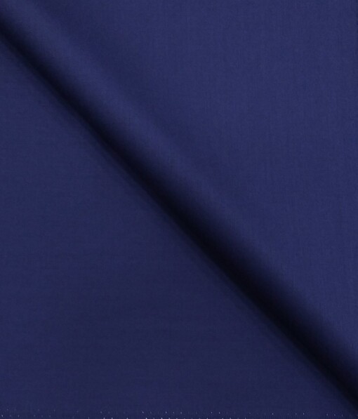 Don & Julio Royal Blue Solid Satin Weave Terry Rayon Suiting Fabric