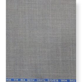 Raymond Light Grey 20% Merino Wool Self Design Unstitched Suiting Fabric