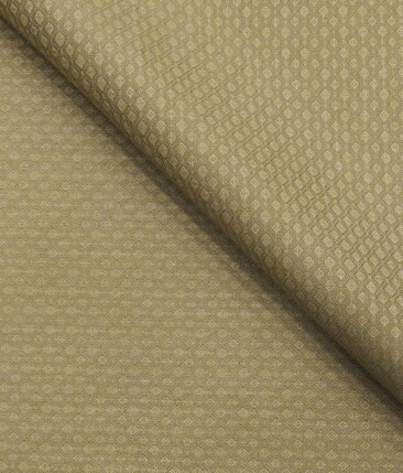 Roberto Ferrari Oat Beige Jacquard Unstitched Terry Rayon Suiting Fabric