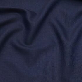 Saville & Young Dark Royal Blue Structured Super 120's 45% Merino Wool Suiting Fabric
