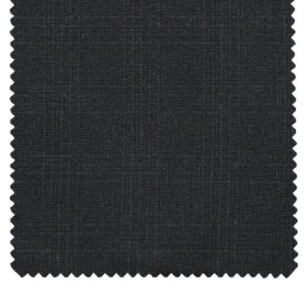 J.Hamsptead by Siyaram's Dark Grey Terry Rayon Self Checks Unstitched Suiting Fabric