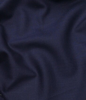 Marconi by Siyaram's Dark Royal Blue Terry Rayon Solids Unstitched Suiting Fabric