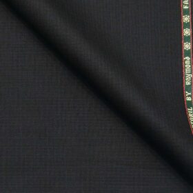 Raymond Greyish Black Polyester Viscose Self Design Unstitched Suiting Fabric