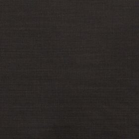 Raymond Techno Stretch Dark Brown Polyester Viscose Stuctured Unstitched Stretchable Suiting Fabric
