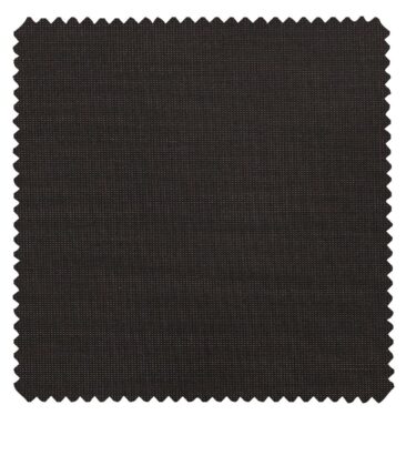 Raymond Techno Stretch Dark Brown Polyester Viscose Stuctured Unstitched Stretchable Suiting Fabric