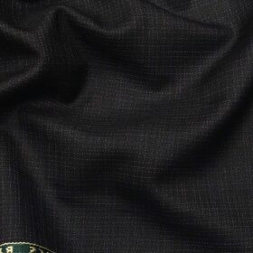 Combo of Raymond Blackish Grey Self Design Trouser Fabric With Nemesis Light Grey 100% Giza Cotton Printed Shirt Fabric (Unstitched)