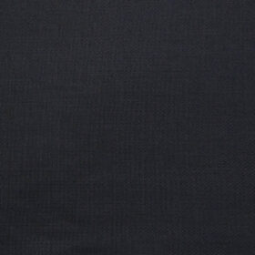 Combo of Raymond Dark Navy Blue Structured Trouser Fabric With Bombay Rayon White 100% Cotton Blue Striped Shirt Fabric (Unstitched)