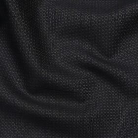 Raymond Black 100% Egyptian Giza Cotton Grey Jacquard Structure Shirting Fabric
