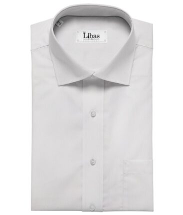 Raymond White 100% Egyptian Giza Cotton Solid Shirting Fabric
