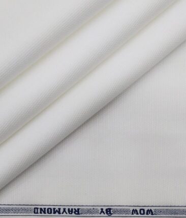 Raymond White 100% Egyptian Giza Cotton Oxford Weave Shirting Fabric