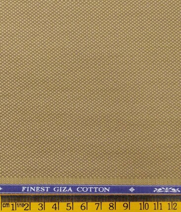 Soktas Gold 100% Giza Cotton Royal Oxford Weave Shirt Fabric (1.60 M)
