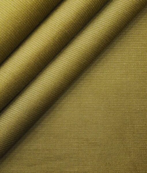 Arvind Men's Stretchable Unstitched Corduroy Trouser Fabric (Beige