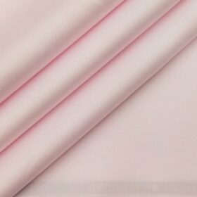Arvind Men's Light Pink 100% Premium Cotton Solid Satin Shirt Fabric (1.60 M)