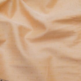 Arvind Men's Light Orange 100% Premium Cotton Self Dobby Shirt Fabric (1.60 M)