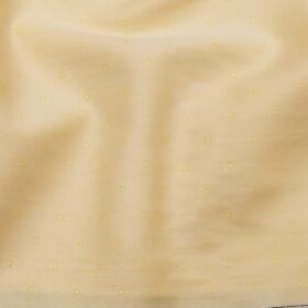 Arvind Men's Mango Yellow 100% Premium Cotton Self Dobby Shirt Fabric (1.60 M)