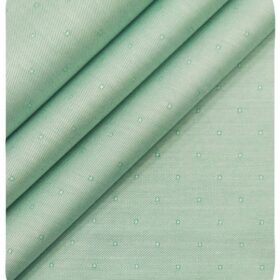Arvind Men's Mint Green 100% Premium Cotton Self Dobby Shirt Fabric (1.60 M)