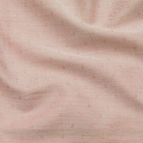 Arvind Men's Peach 100% Premium Cotton Self Dobby Shirt Fabric (1.60 M)