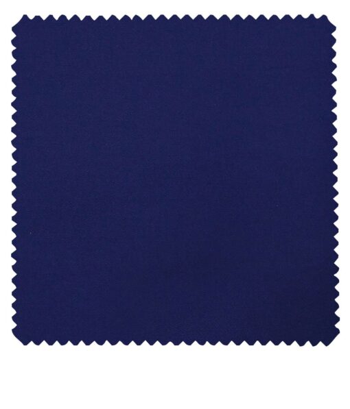Ankur by Arvind Men's Royal Blue Solid Cotton Lycra Stretchable Trouser/ Chinos Unstitched Fabric (1.35 Mtr)