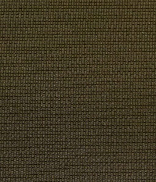 Arvind Men's Mehandi Brown 100% Cotton  Unstitched Trouser Fabric (1.30 Mtr)