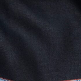 Burgoyne Men's Dark Royal Blue 100% Irish Linen Unstitched Trouser Fabric (1.30 Meter)