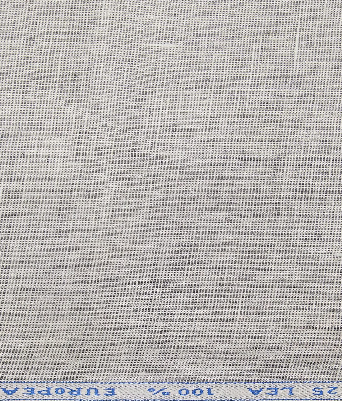 J.Hampstead Men's Light Grey 25 LEA 100% European Linen Strucutred Unstitched Suiting Fabric (3 Meter)