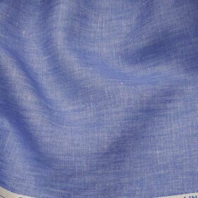 J.Hampstead Men's Light Blue 60 LEA 100% European Linen Self Unstitched Suiting Fabric (3 Meter)