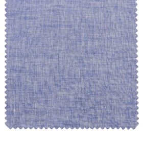 Raymond Men's Sky Blue 100% Pure Linen Self Unstitched Suiting Fabric (3 Meter)